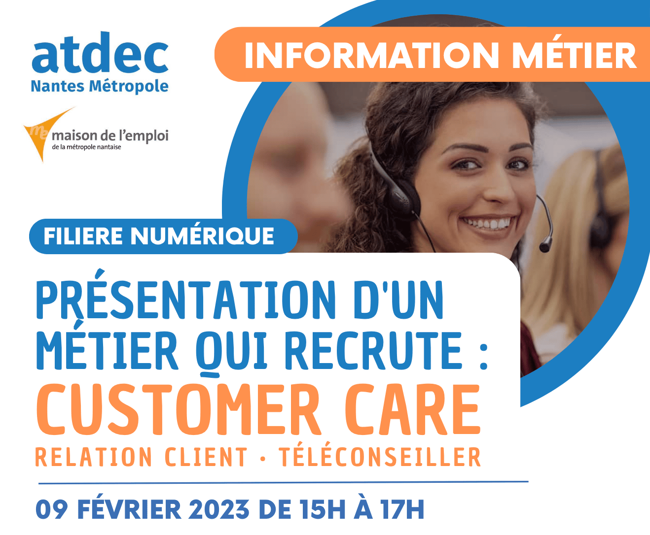Information Métier : customer care - Téléconseiller