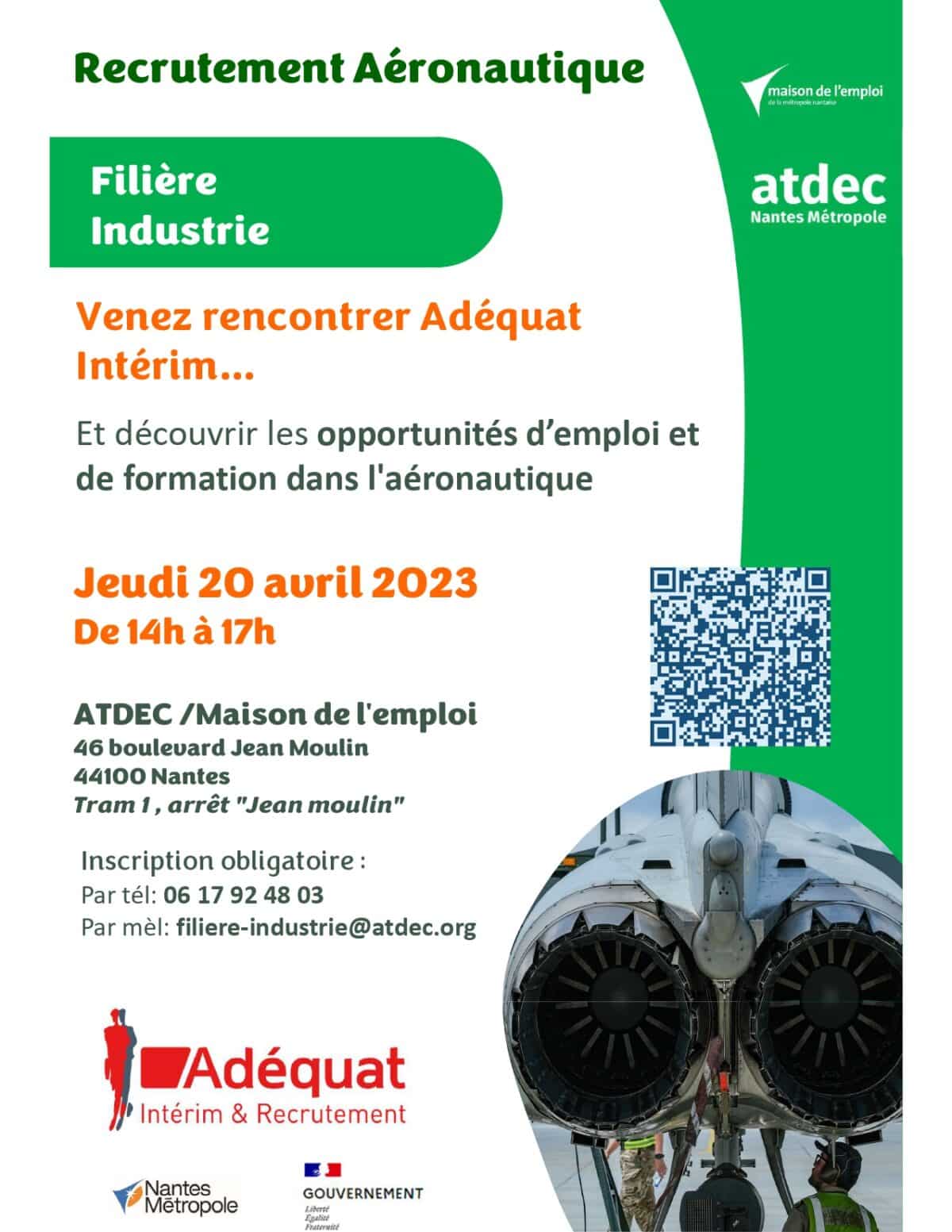 Recrutement aéronautique - Adéquat Intérim - Atdec Nantes Métropole
