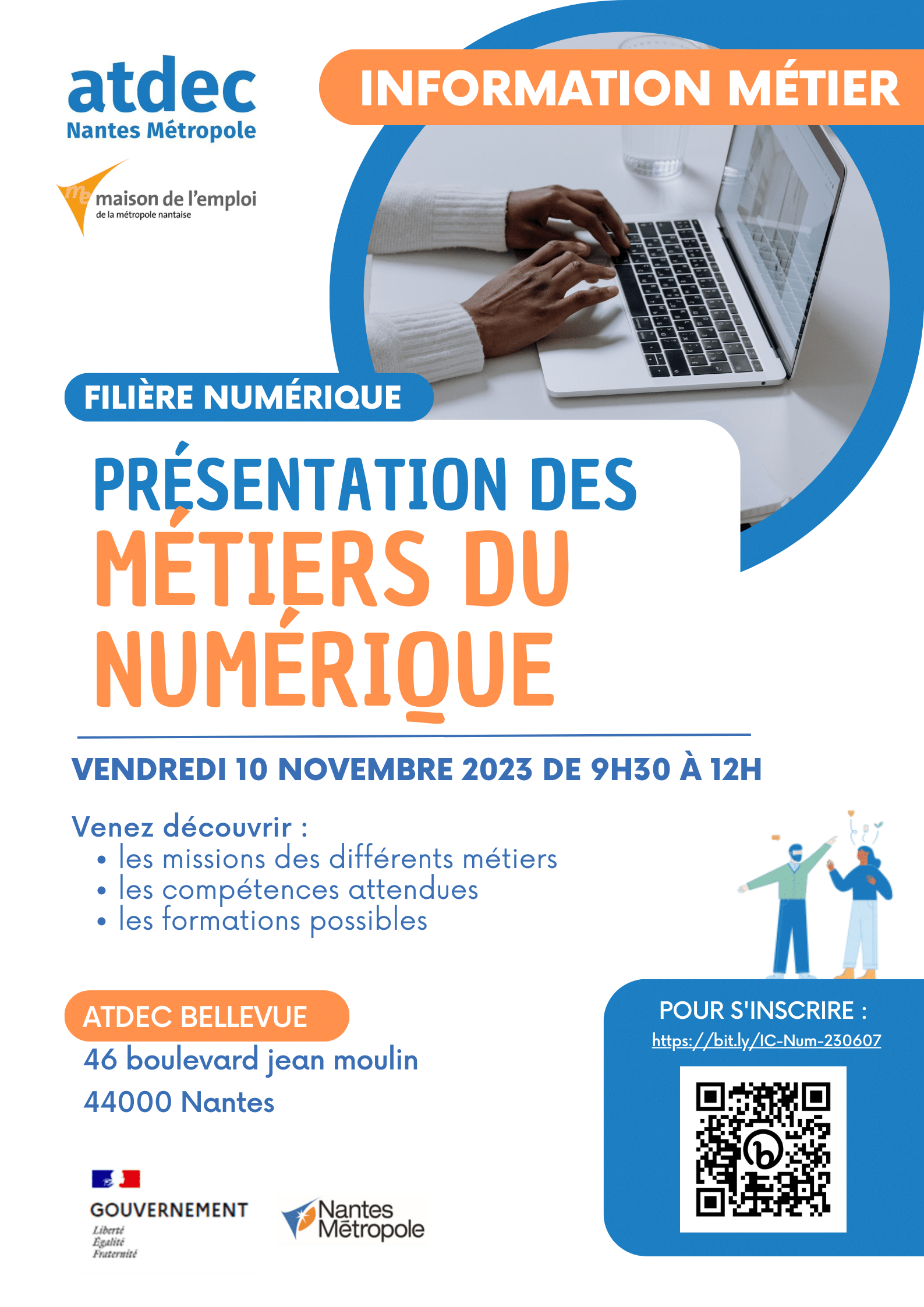 Info métiers du numérique - vendredi 10 novembre