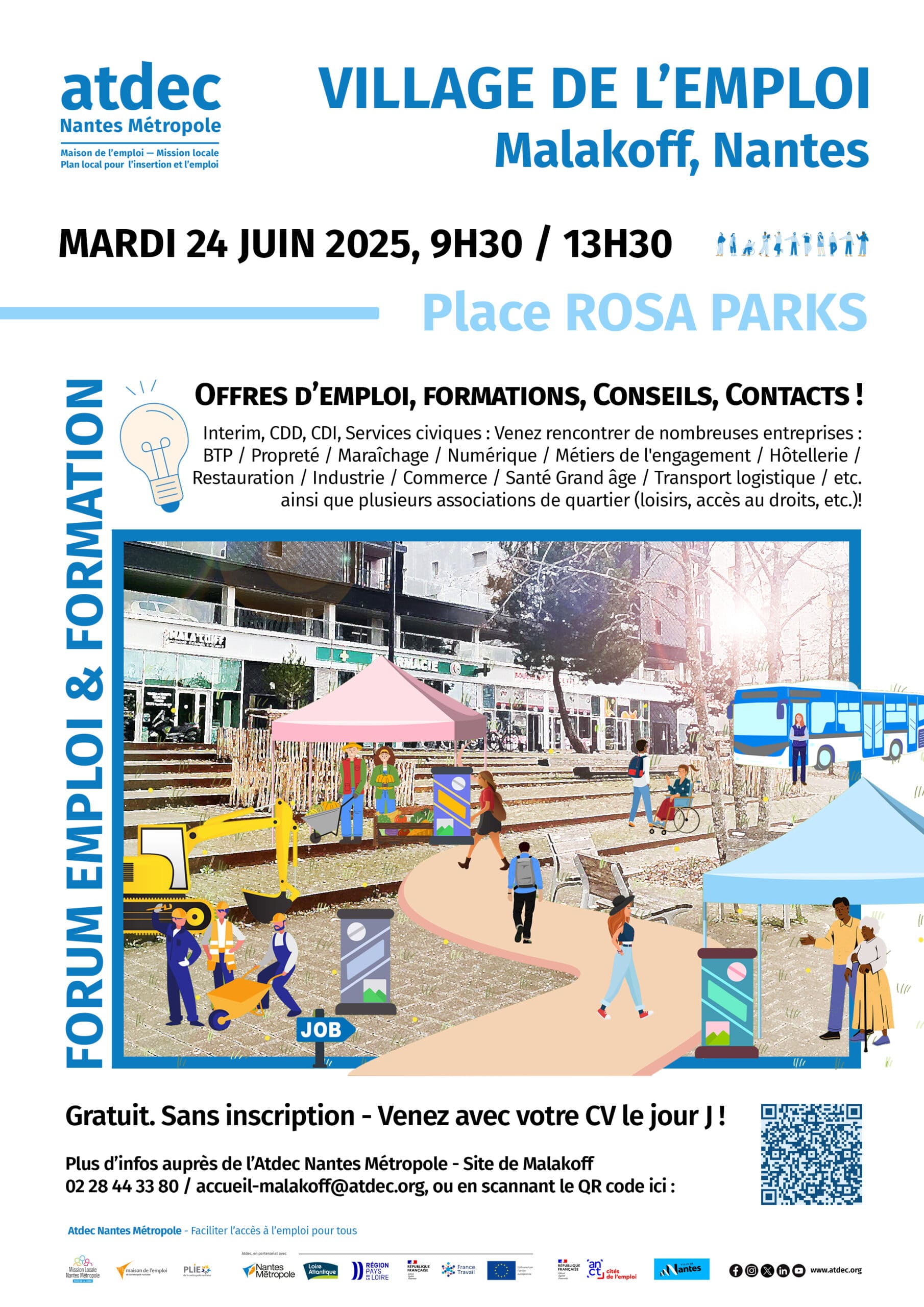 emploi formation quartier QPV nantes metropole mission locale atdec plie entreprise emploi