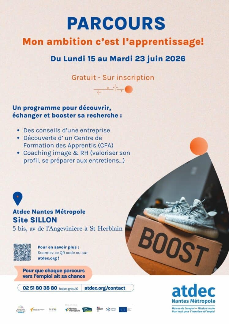 Parcours : Mon ambition c'est l'apprentissage! - Atdec Nantes Métropole
